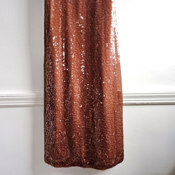 New A.L.C. Gisele Sequined Brownsirocco Midi Dress NWT 6 US - Picture 13 of 17